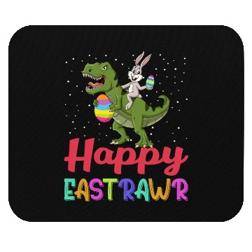 Discover Dinosaur Bunny Happy Easter Sunday Mouse Pads