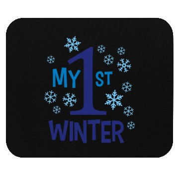 Discover My 1st WINTER Snowflakes Mouse Pads