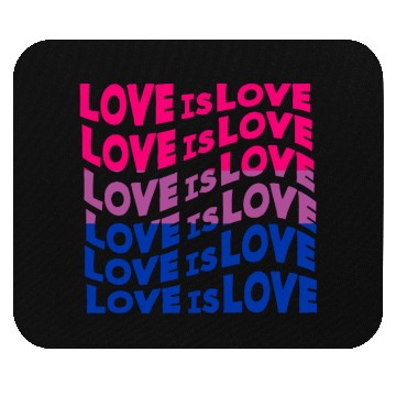 Discover Love Is Love Bisexual Mouse Pads