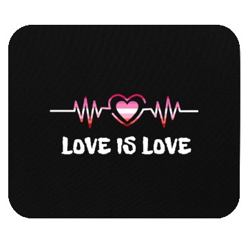 Discover Lesbian Heartbeat Mouse Pads