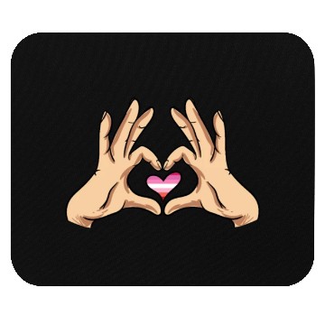 Discover Lesbian Heart Mouse Pads