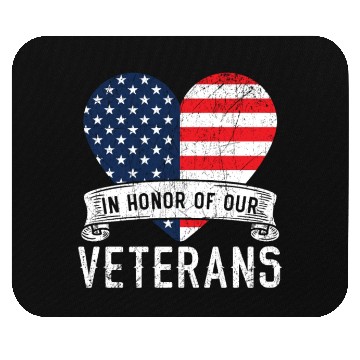 Discover Patriotic Veteran USA Flag American Memorial Day Mouse Pads