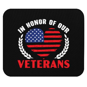 Discover Patriotic Veteran USA Flag American Memorial Day Mouse Pads