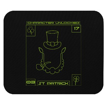 Discover Happy st Patrick's day - character unlocked Mouse Pads