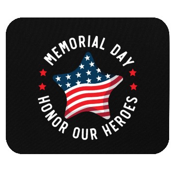 Discover Patriotic Veteran USA Flag American Memorial Day Mouse Pads
