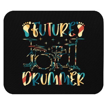 Discover Future Drummer Buddy - Newborn Drummer Baby Mouse Pads