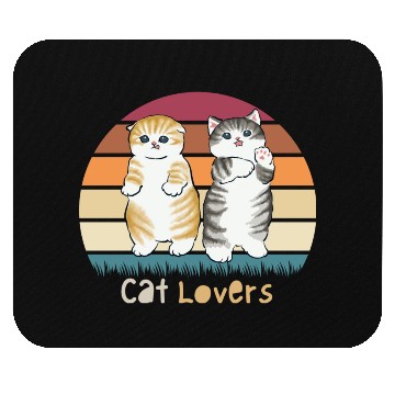 Discover Cat lovers dedign with sweet cats Mouse Pads