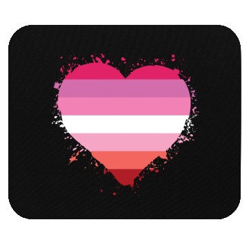 Discover Pride LGBTQ heart Mouse Pads