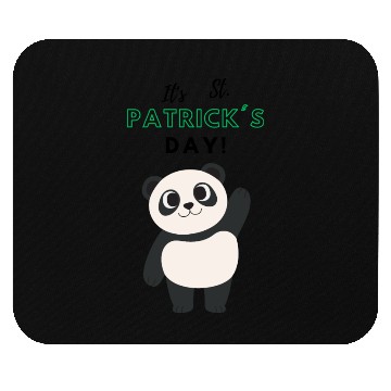 Discover Panda St Patricks Day Mouse Pads