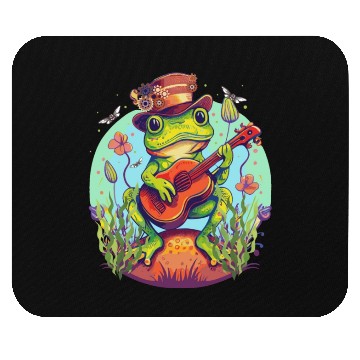 Discover Cottagecore Steampunk Guitarist Frog Dark Academia Mouse Pads