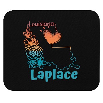 Discover I love my home town Laplace Louisiana Mouse Pads