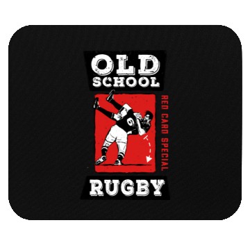 Discover Old School Rugby Red Card Special Mouse Pads