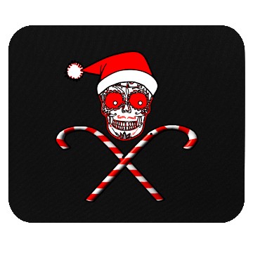 Discover Sugar Skull And Candy Canes Mouse Pads