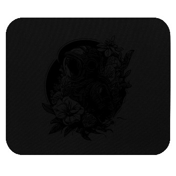 Discover Astronaut With Flowers In The Moonlight Mouse Pads