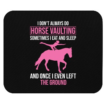 Discover Funny Equestrian Horse Vaulting Mouse Pads