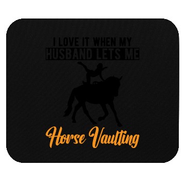 Discover Funny Equestrian Horse Vaulting Wife Mouse Pads