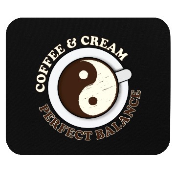 Discover Yin Yang Yoga Coffee and Cream Mouse Pads
