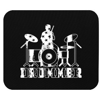 Discover Drummer US Flag Drum Player Drummer Musician Mouse Pads