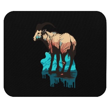 Discover a mountain goat lives in the mountains Mouse Pads
