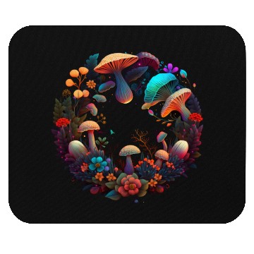Discover psychedelic art trippy patterns mushroom Mouse Pads