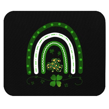 Discover Green Four Leaf Clover .St Patrick's Day Mouse Pads