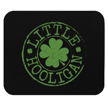 Discover Little Hooligan Irish Clovers Kids Boy Girl St Pat Mouse Pads