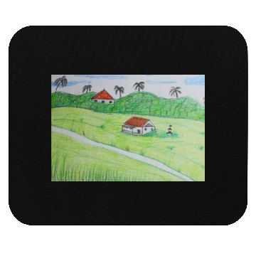 Discover green grass Mouse Pads
