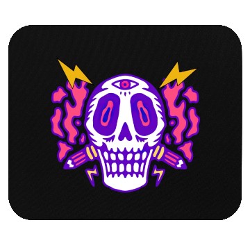Discover Psychedelic Skull Head Mouse Pads