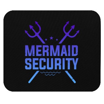 Discover Mermaid Security Funny Mouse Pads