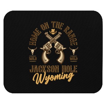 Discover Jackson Hole Wyoming wild west town Mouse Pads