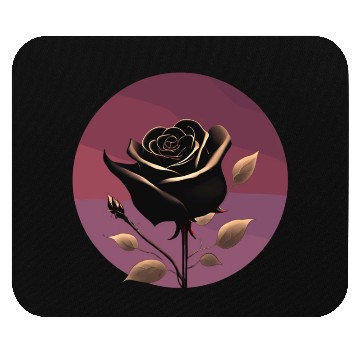 Discover Black Rose Mouse Pads
