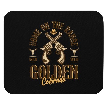 Discover Golden Colorado wild west town Mouse Pads