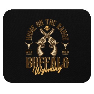 Discover Buffalo Wyoming wild west town Mouse Pads