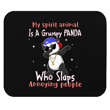 Discover Grumpy Panda Who Slaps Annoying People Mouse Pads