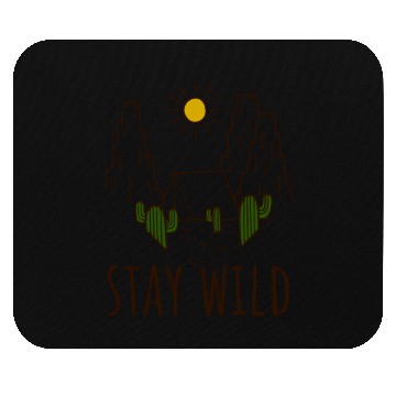 Discover stay wild camping Mouse Pads