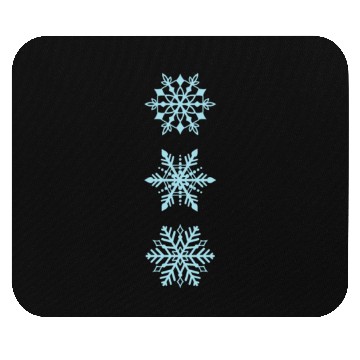 Discover Snowflakes in different Types Winter Mouse Pads