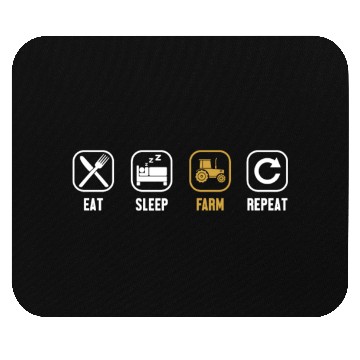 Discover Eat Sleep Farm Repeat Agriculture Rancher Farmer Mouse Pads