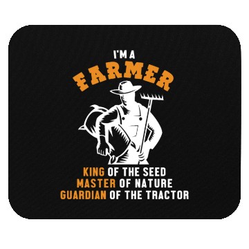 Discover Farmer King Master Guardian Agriculture Rancher Mouse Pads