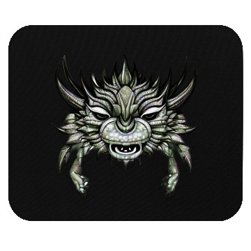 Discover crab dragon green Mouse Pads