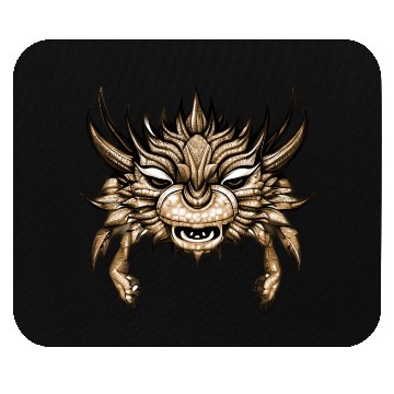Discover crab dragon brown Mouse Pads
