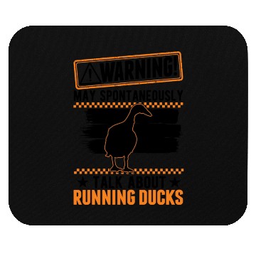 Discover Warning Runner Duck Bottle Running Mouse Pads