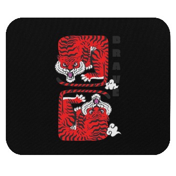 Discover Brave Tigers Mouse Pads