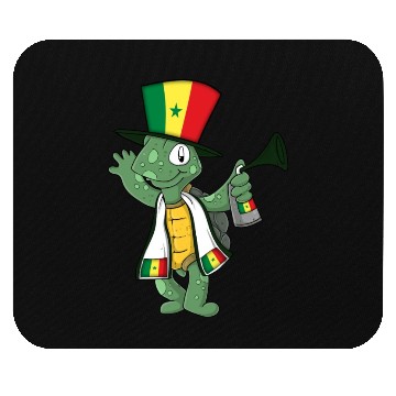 Discover Senegalese Fan Turtle Mouse Pads