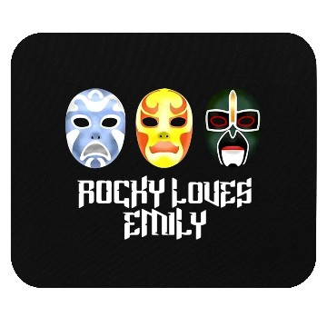 Discover Rocky Loves Emily Funny Mouse Pads