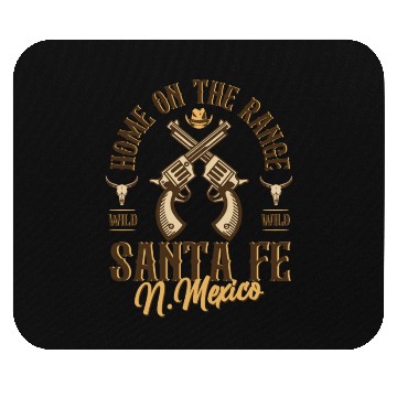 Discover Santa Fe New Mexico wild west town Mouse Pads