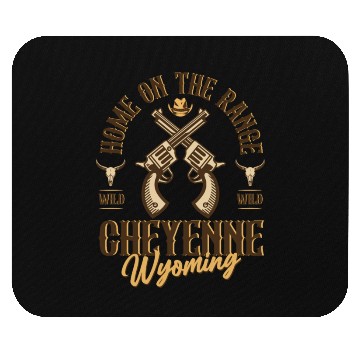 Discover Cheyenne Wyoming wild west town Mouse Pads