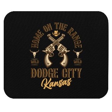 Discover Dodge City Kansas wild west town Mouse Pads
