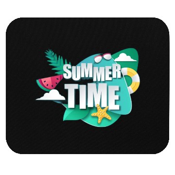 Discover Summer Bliss in a Green Paradise: A Vibrant Portra Mouse Pads