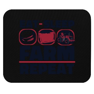 Discover Eat Sleep Farm Repeat Agriculture Rancher Farmer Mouse Pads