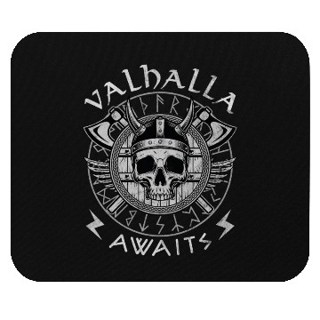 Discover Valhalla awaits Mouse Pads
